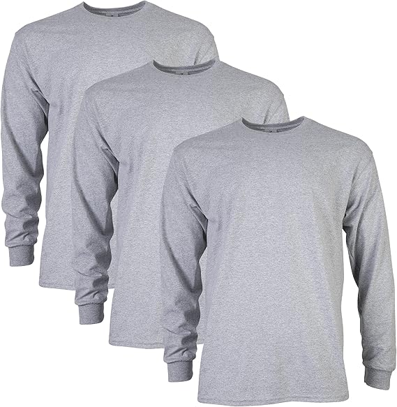 Adult Ultra Cotton Long Sleeve T-Shirt, Multipack